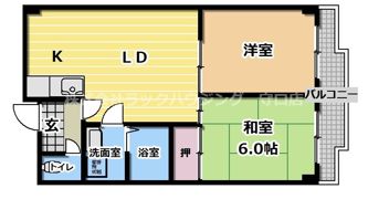 ラフィーネ鶴丸の間取り画像
