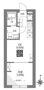 三ノ輪アパートメントの間取り画像