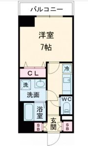 コスモリード錦糸町の間取り画像