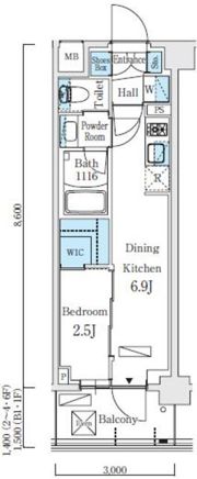 リビオメゾン東北沢の間取り画像