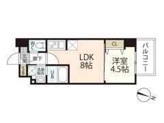 S－RESIDENCE広島駅EASTの間取り画像