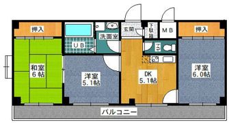 リスド－ル小倉の間取り画像