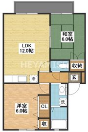 ロイヤルガーデン仲沖E棟の間取り画像