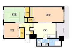 米田マンションの間取り画像