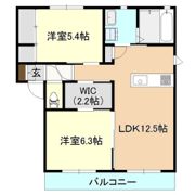 朝日ハウスAの間取り画像