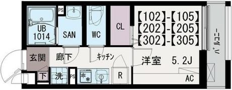 イクシオ白子の間取り画像