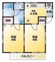サンハイツ東神谷の間取り画像