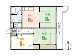 妙マンションの間取り画像