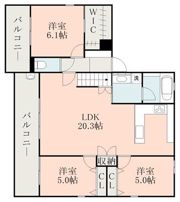 セリシエール熊本駅南の間取り画像