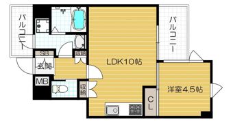 FLAT INN UESHIOの間取り画像
