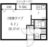 フォセット上北沢の間取り画像