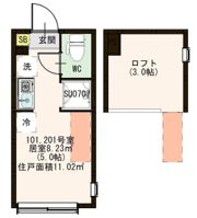 ハーモニーテラス大山Ⅲの間取り画像