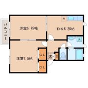 ブーケ・ド・ツルマキD棟の間取り画像