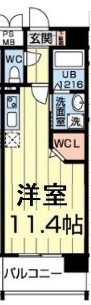 エレガンス藤崎宮の間取り画像