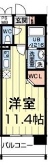 エレガンス藤崎宮の間取り画像