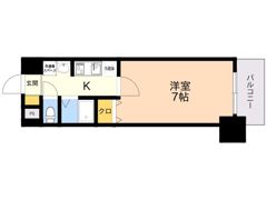 エステムコート博多駅前アヴェールの間取り画像
