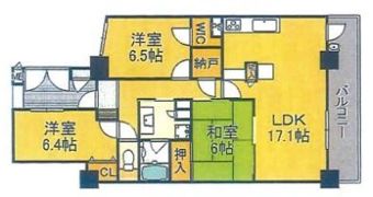 ロイヤルメドゥ香里園タワーの間取り画像