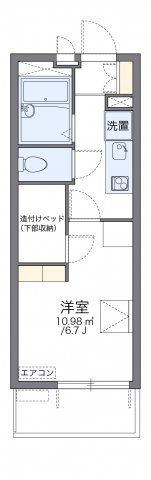 レオパレスシャルム宝の間取り画像