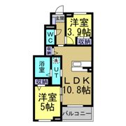 ラ ヴァーグ ウエストの間取り画像