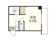 CASA東白島の間取り画像