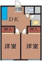 メゾン渡辺Bの間取り画像