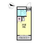 北沖洲レインボーハイツの間取り画像