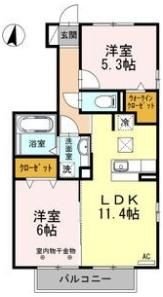 コージーハウス Bの間取り画像