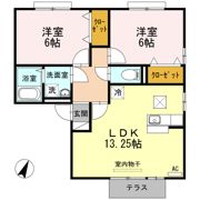 セジュール弐番館の間取り画像
