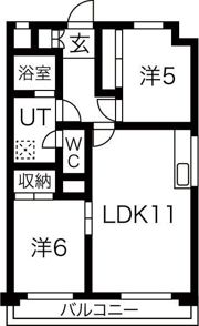 ミラベル元植田の間取り画像