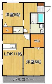 ユーノスの間取り画像