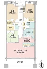 ライオンズ田無ウエストプレイスの間取り画像