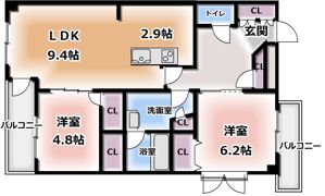 ロザージュコニシの間取り画像
