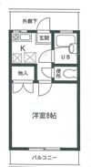 オラクル高谷の間取り画像