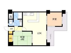 ロワールマンション大濠の間取り画像