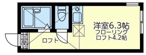 ユナイト東門前ロベルト・メルルの間取り画像