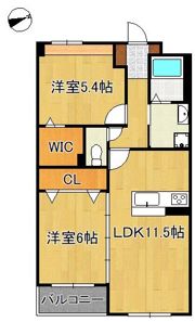 プロスペレ浜町の間取り画像