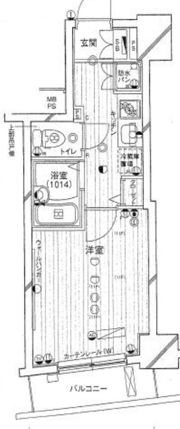 パークウェル千駄木駅前の間取り画像