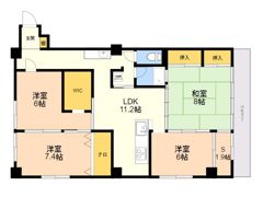 大濠レナークの間取り画像