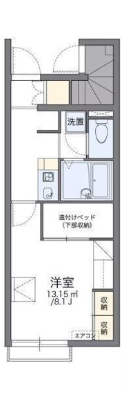 レオパレス馬木の間取り画像