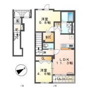 仮）新宮町夜臼1丁目新築アパートの間取り画像