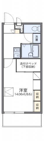 レオパレスらいちょうの間取り画像