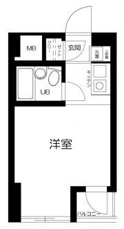 スカイコート田端の間取り画像