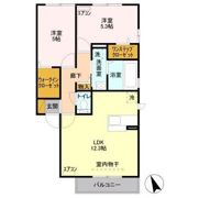 フェニックス小仙波 D棟の間取り画像
