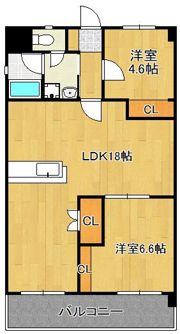 日恵コーポの間取り画像
