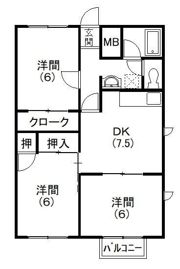 メゾンドふみIIの間取り画像