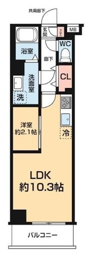 ARCOBALENO DAISHIMAEの間取り画像