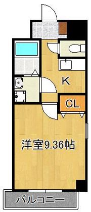 ベルガモット門司駅前の間取り画像