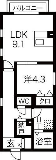 Anecis川名の間取り画像