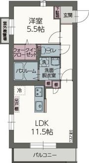 クリスタル・ヴィラの間取り画像