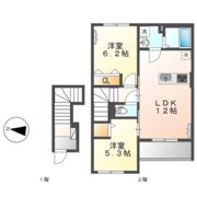 アンソレイエの間取り画像